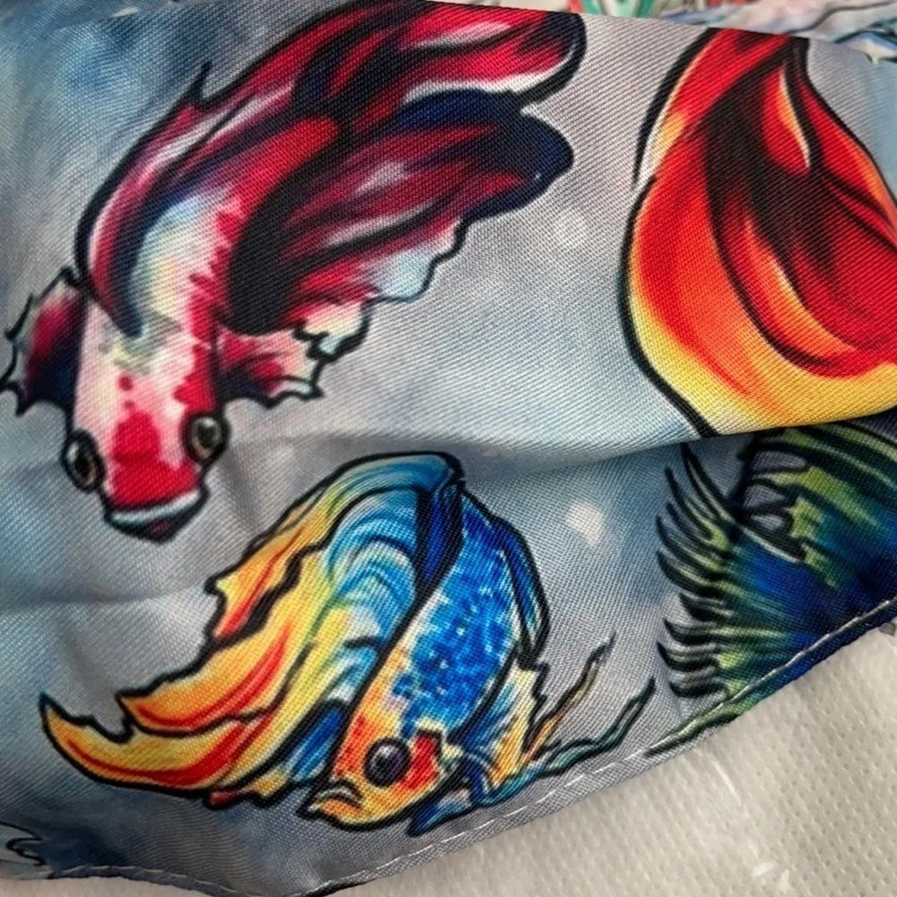 6/$20 New fish face mask